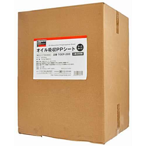 TRUSCCO 오일 흡수 PP 시트 450X500mm 200매입 TOEP-200 1상자