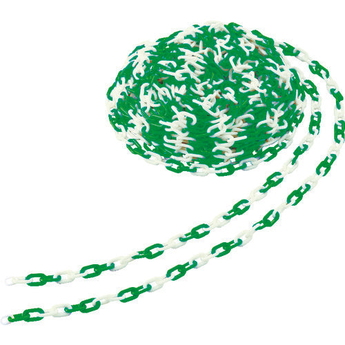 TRUSCO Plastic Chain 6mm x 30m Green/White TPC-6GW 1 Roll