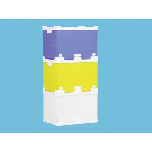 KUNIMORI 프라단 접이식 FNS 컨테이너 50L(SW 코너) 화이트 79300-FNS50L-WH 1개