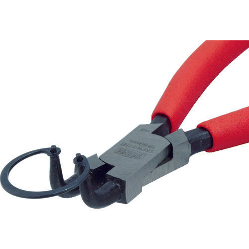 TONE スナップリングプライヤ(ベントタイプ 穴用) 全長130mm リング使用範囲8〜25mm SRPH-125BF 1 丁