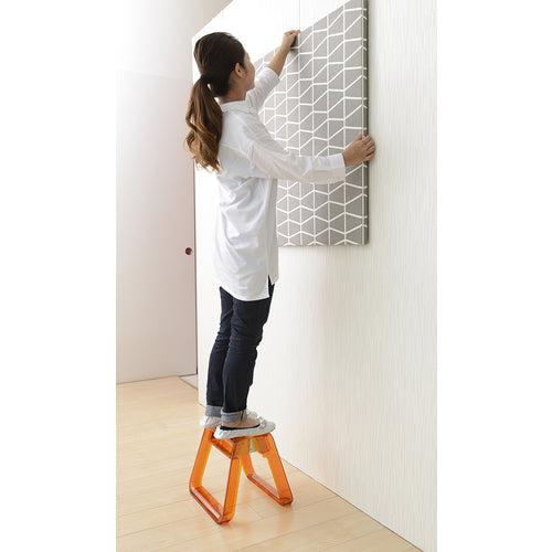 PiCa Plastic Stepping Stool GEM STEP Clear Glass GEMS-CG 1 unit