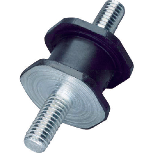 TRUSCO Hexagonal Anti-Vibration Rubber Double Bolts, Allowable Load 62N TOH-2115D, 1 pc