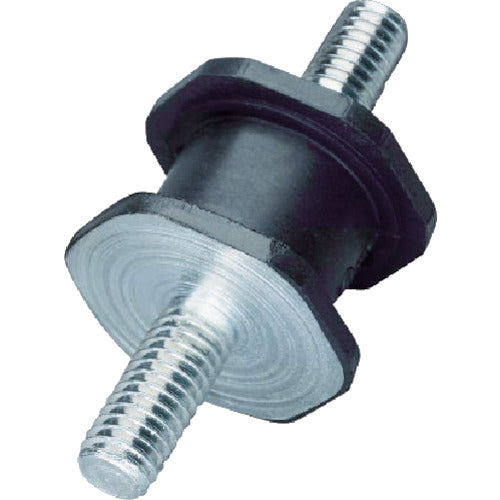 TRUSCO Hexagonal Anti-Vibration Rubber Double Bolts, Allowable Load 82N TOH-2618D, 1 pc
