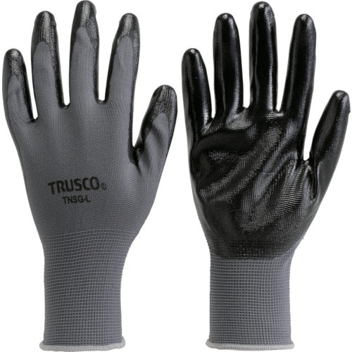 TRUSCO Nitrile Unlined Gloves M TNSG-M 1 pair