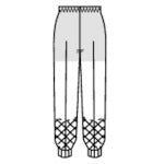 Sunpex Cool Freede Unisex Hopping Pants White LL CD-633-LL 1 unit