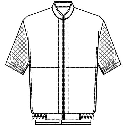 サンペックス クールフリーデ男女兼用半袖ジャンパー ホワイト S CD-637-S 1 着