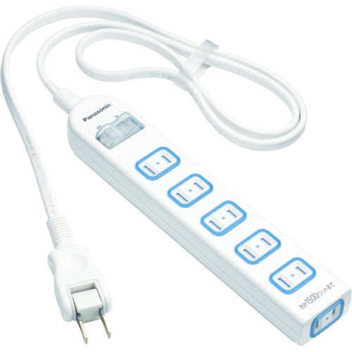 Panasonic Extension Cord The Tap X with Waterproof Switch, 6 Outlets, 1m Cord, WHA25162WP, 1 pc