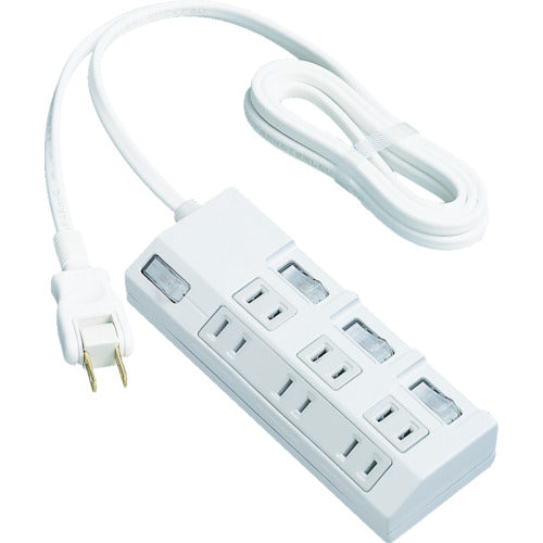Panasonic Extension Cord The Tap Multi 6 Outlets 1m Cord WHA29163WKP 1 pc