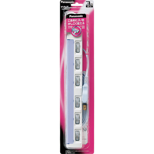 Panasonic The Tap Switch 6-port with 3m cord WHS2636DKP 1 unit