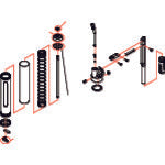 TRUSCO Plunger Holder for Grease Gun PH-400TM PH400TM007 1 pc