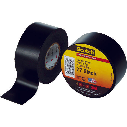 3M 비닐 테이프 스카치 내염·내 아크 테이프 77 38mm×6m 검정 77 1-1/2 1권