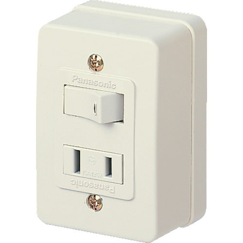Panasonic WS3901WP tumbler switch with outlet, 1 piece