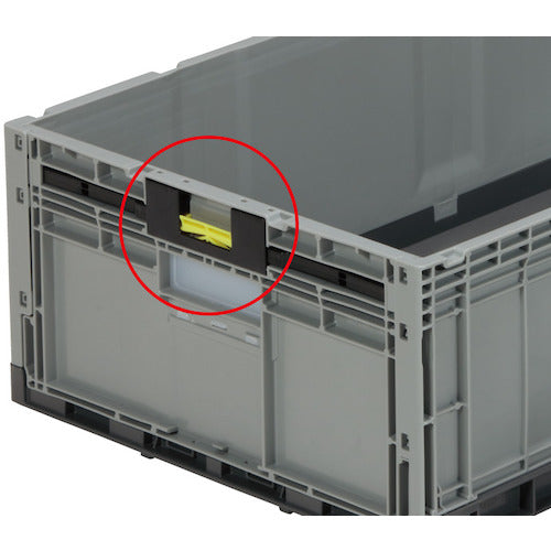 サンコー 折りたたみコンテナー 558390 オリコンEP49B−SWグレー/ライトグレー SKO-EP49B-SW-GL/GLL 1 個