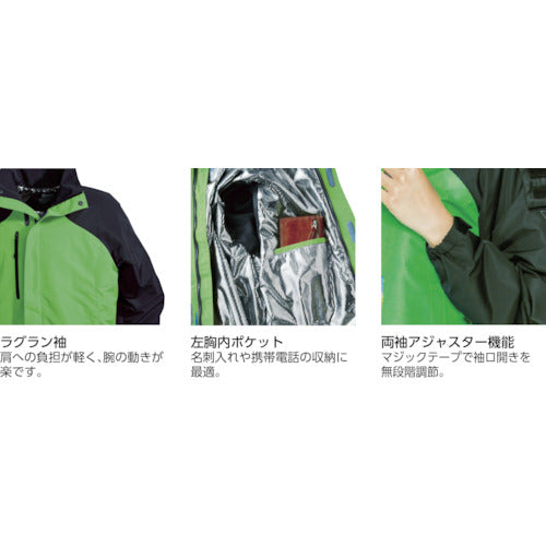 XEBEC 232 Aluminum Heat Storage Blouson Dark Gray LL 232-24-LL 1 piece