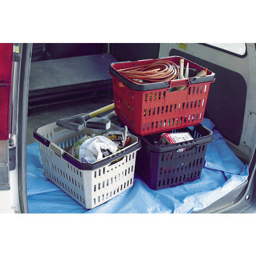 IRIS 226086 ハードプロバスケット ダークレッド HPB-37-DR 1 個