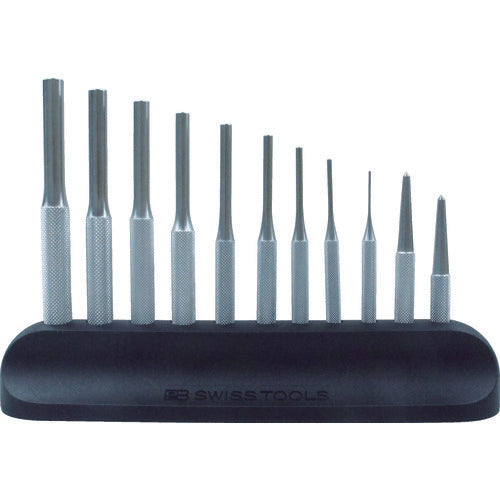 PB 스위스 툴즈 715H 평행 핀 펀치(원통) 세트 스탠드 부착 715H 1 S