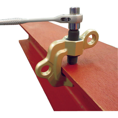 スーパー ねじ式クランプ スクリューカムクランプ(ダブル・アイ型)ツイストカム式 基本使用荷重1t 17×21両口ラチェットレンチショートタイプ付 SWC1S 1 台