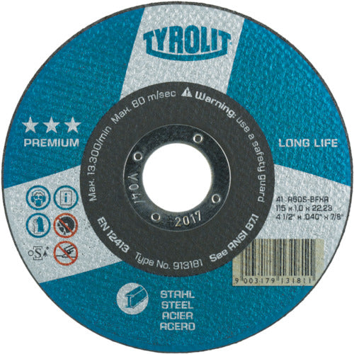 TYROLIT 절단 숫돌 롱 라이프 105X1X15mm 34197818 1장