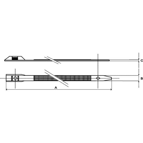 SapiSelco 【売切廃番】 【在庫限り値引品】「カール」 ケーブルタイ 黒 6mm×115mm 最大結束2 COL.3.410 1 袋