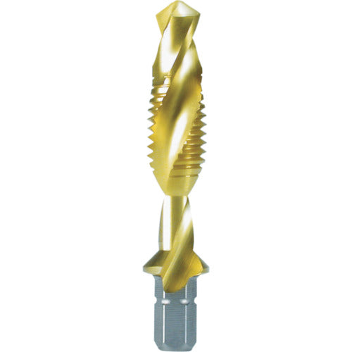 RUKO Hexagonal Shank Tapping Drill M8X1.25 51mm Titanium R270018T 1 piece