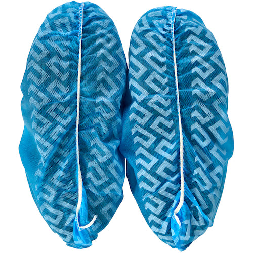 TRUSCO 신발 커버 50 발 입 블루 미끄럼 방지 부착 TSCS-400B 1 봉지