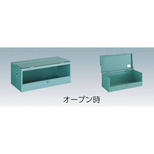 TRUSCO 中型車載用前扉付工具箱 中皿なし 500X330X280 F-502 1 台