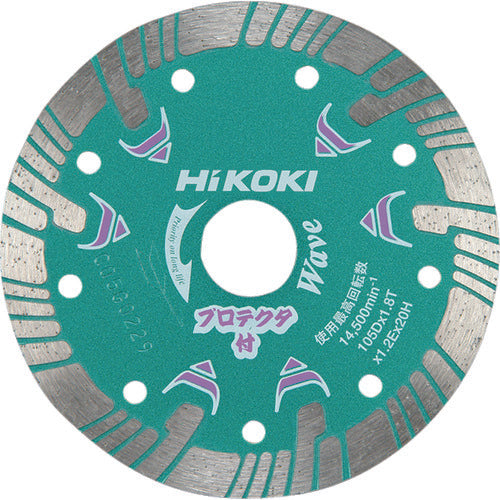 HiKOKI Diamond Cutter 105mmX20 (Wave Type) Protector 0032-4700 1 piece