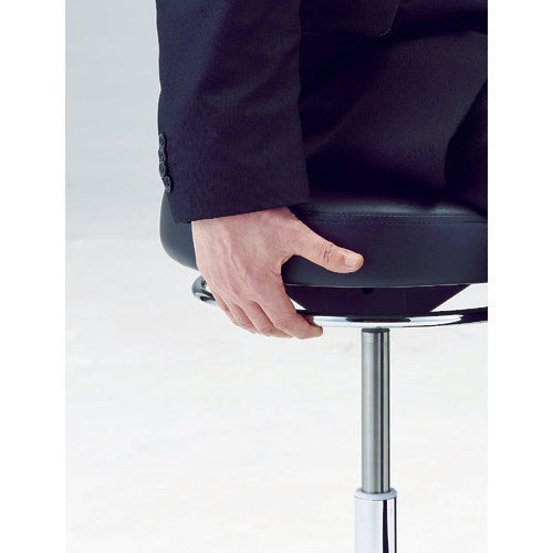 TRUSCO 【売切廃番】リングレバー式作業用チェア 低反発ウレタンシート 背付 RLC-2 1 脚