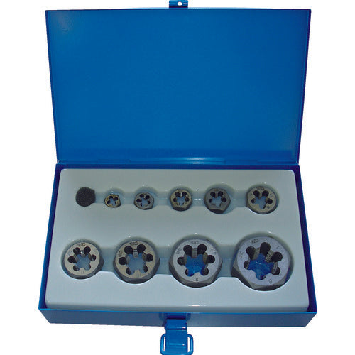 TRUSCO Hexagonal Sarae Nut Die Unified Coarse Thread Set THD-UNCSET 1 S