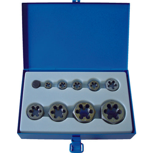 TRUSCO Hexagonal Sarae Nut Die Unified Fine Thread Set THD-UNFSET 1 S