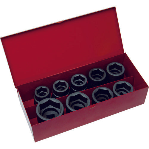 TRUSCCO 임팩트용 소켓 9개 세트 세트 삽입각 19.0mm T6-9SET 1 S