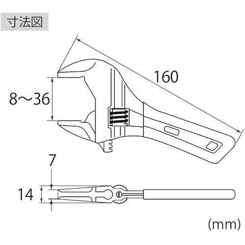 エビ ポケットモンキーレンチX グリップ UM30XDS 1 丁