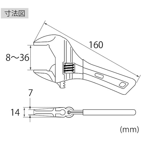 エビ ポケットモンキーレンチX グリップ UM36XDS 1 丁