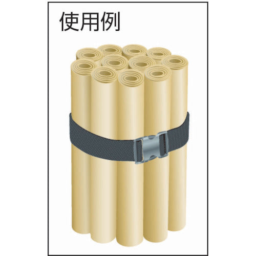 TRUSCO 내충격 수지 버클 부착 결속 벨트 25mm TLB-WG-KB25 1개