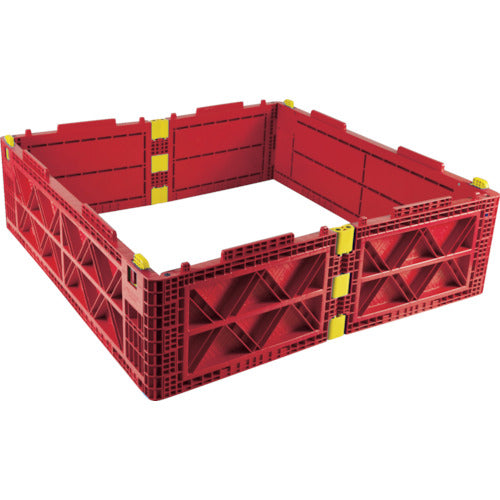 TRUSCO 【売切り廃番】TMSC型コンテナ用レイヤー 1100X1100 赤 TMSC-L1111-R 1 個