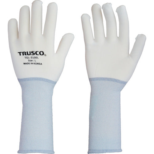 TRUSCO 【売切廃番】 ナイロンインナー手袋ロング(10双入) S TGL-3100L-10P-S 1 袋