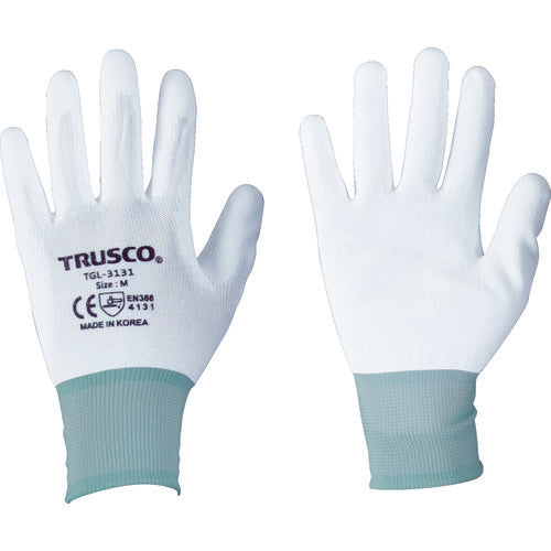 TRUSCO ナイロン手袋PU手のひらコート(10双入)M TGL-3131-10P-M 1 袋