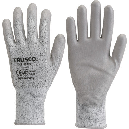 TRUSCO HPPE gloves with PU palm coating S TGL-5532K-S 1 pair