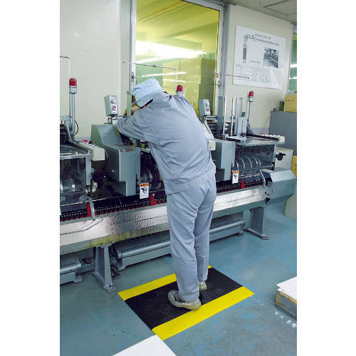 MISM Comfortable Cushion Mat 4575 Black/Yellow CM-001 309050008 1 pc