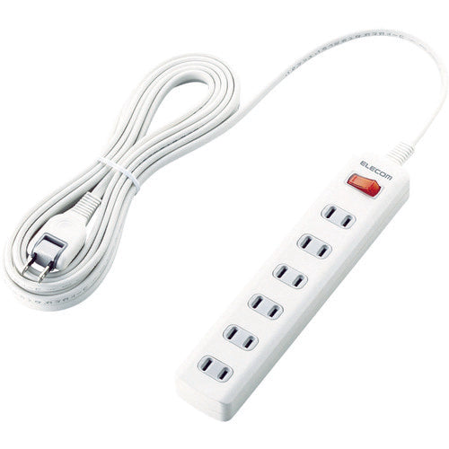 エレコム オフィス用タップ 一括スイッチ付 雷ガードタップ 6個口 5m T-K3A-2650WH 1 個