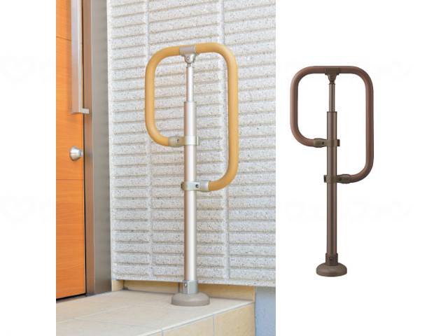 Matsuroku BAUHAUS Free R Rail Base Plate Type G-Type Stand Stainless Steel + Chocolate