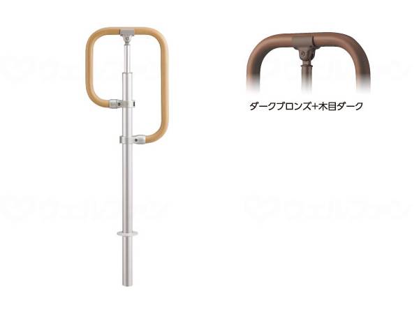 Matsuroku BAUHAUS Free R Rail Embedded G-Type Stand Dark Bronze + Mokume Dark