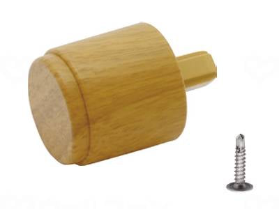 Matsuroku BAUHAUS Free R Rail FA End Cap (2 pieces) Natural wood grain