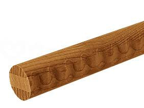 Matsuroku φ35 Ash Round Bar with Dimples BD-114 M Brown 4m