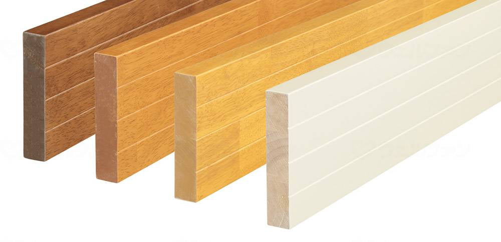 Pine wood base plate 100mm wide (with line on one side) BH-342 M Oak 2m