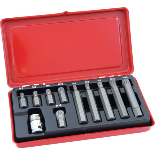 Suekage 11pc. Spline Bit Set SP-11S 1 S