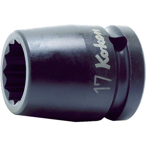 Ko−ken インパクト12角ソケット 差込角12.7mm 対辺17mm 14405M-17 1 個