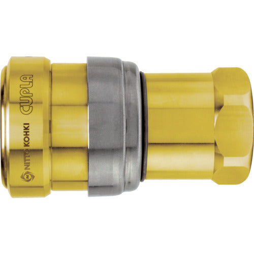 Nitto Zero Spill Coupler Brass Nitrile Rubber NBR (SG) Mating Size R3/8 (42809) ZEL-3S BRASS NBR 1 pc