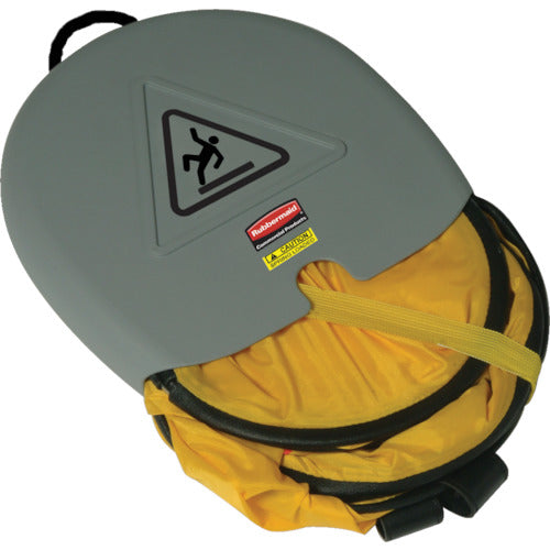 Erector Sign Stand (foreign language support) Foldable Safety Cone Yellow Illustration Width 466 x Depth 330 x Height 508 mm 9S07-2504 1 pc