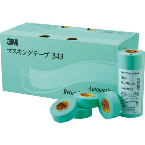 3M マスキングテープ 343 40mmX18m 3巻入り 343 40 1 PK